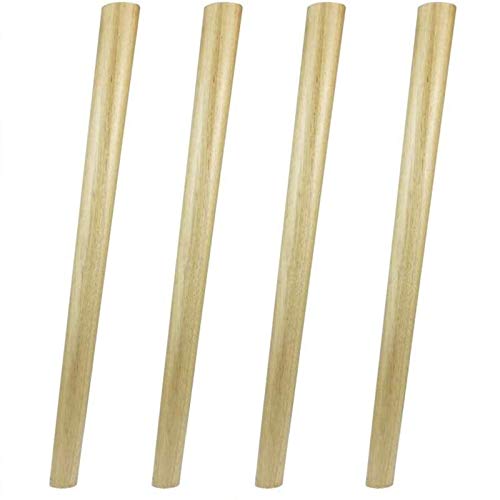 Vvlo 4 patas de soporte para bricolaje, patas de sofá de madera maciza, mesa de café, baño, patas de cama, lavadora, patas de repuesto para muebles de armario de TV (tamaño: biselado 5 x 60 cm)