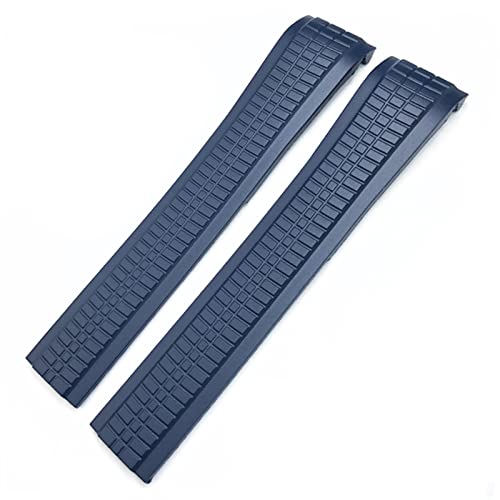 Bracelet silicone 21mm boucle papillon pour montre Patek Philippe 5164A