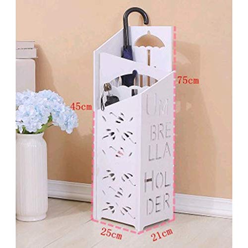 Porte-parapluie bois MiroDo bac rangement bâton de marche - 3