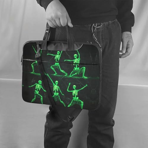 Maletín para portátil impermeable 14 pulgadas verde esquelético miniatura 2
