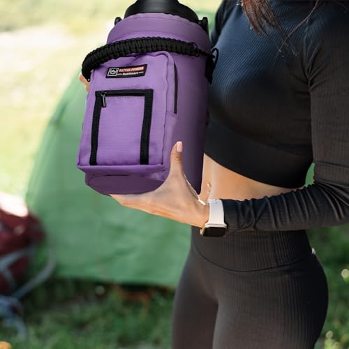 Image of NATURE PIONEOR Neoprene Insulated Water Bottle Holder with Shoulder Strap for Half Gallon 64OZ / One Gallon 128OZ Sports Water Jugs Bottles, Carrier /Pouch Sleeve for Outdoor Camping, Hiking, Fishing