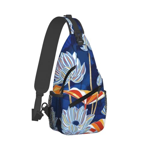 Bolso cruzado con estampado floral MyPiky para senderismo unisex miniatura 2