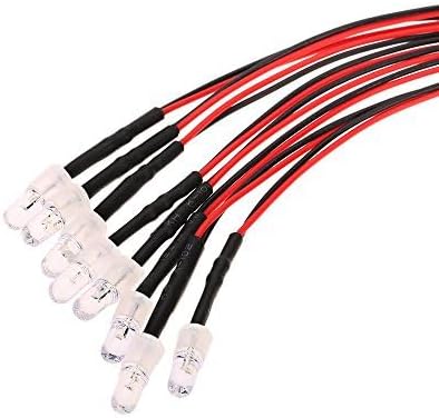 OGRC 8Pcs RC LED Light Kit Accessories RC Headlights/Taillight Kit Accessories for 1/10 1/8 Modes for Traxxas Tamiya ARRMA HSP Redcat Axial SCX10 RC Cars（2 White +2 Red +4 Yellow）