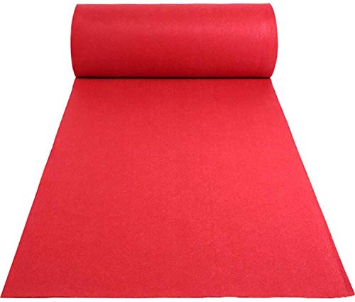 Nisorpa Roter Teppich Läufer Eventteppich Hochzeitsteppich 10m x 1m Lang VIP Event Rot Teppich...