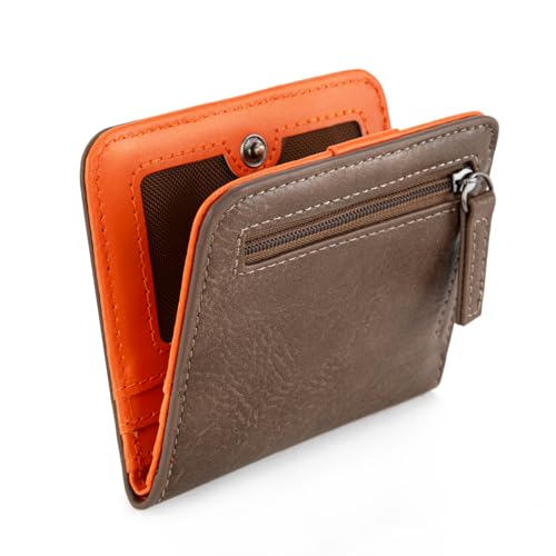 Image of Montana West X Wrangler Wrangler Small Women's Slim Thin Wallet Card Cases Money Organizer Thin Mini Pocket Wallet with Rfid Lining and A Coin Purse