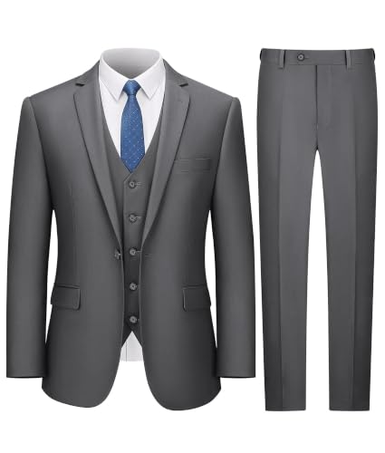 LUPURTY 3 Piece Slim Fit Men's Suit Set