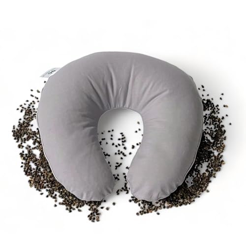 NATURECA Cojín de viaje de cáscara de trigo sarraceno...