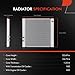 A-Premium Engine Coolant Radiator Assembly Compatible with Land Rover Range Rover 2006-2009, Range Rover Sport 2006-2009, LR3 2006-2009
