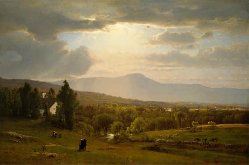 Lienzo decorativo Montañas Catskill George Inness para salon y dormitorio 60x90cm