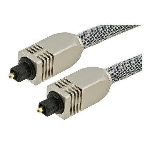 Toslink to Toslink on Premium 8mm Digital Audio Fiber Cable - 35 Foot