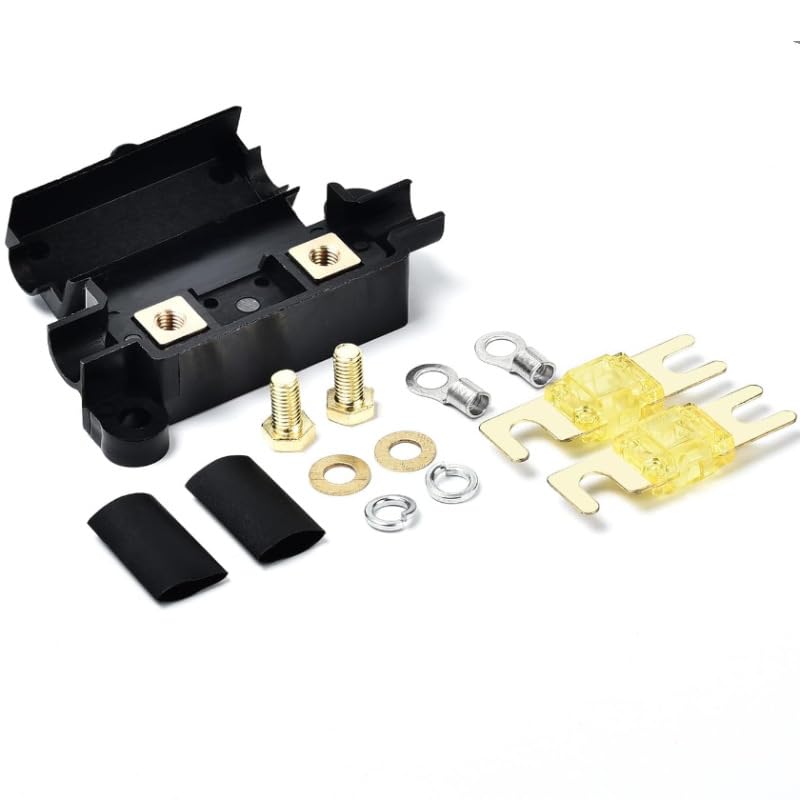 Bloc de fusibles 12V style ANL étanche avec fusibles MIDI 40A pour le système audio de camping-car