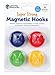 Learning Resources Super Strong Magnetic Hooks, Set of 4, Assorted Colors, 1.5" Diameter