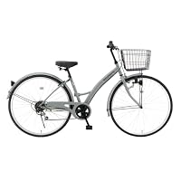 Amazon | 自転車 27インチ おしゃれ アスナロ AN-276NV シティサイクル