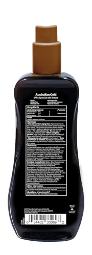 Image of Australian Gold Spray Gel Sunscreen with Instant Bronzer SPF 8, 8 Ounce