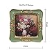 WINPLUS+ Vintage Picture frames 3x3,Luxury Antique Photo Frames With Golden Embossed Flower Furnishing, Retro Style Decor, Wall and Tabletop Display, Art Gallery (3 * 3-Green)
