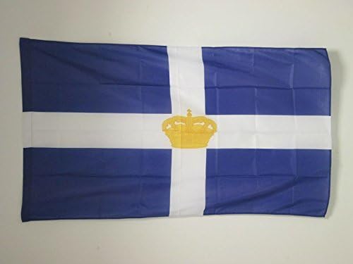 AZ FLAG, Kingdom of Greece 1863-1973 Flag, 2x3 Ft, greek Banner with Sleeve, 100% Polyester, Fade Resistant, Vivid Colors