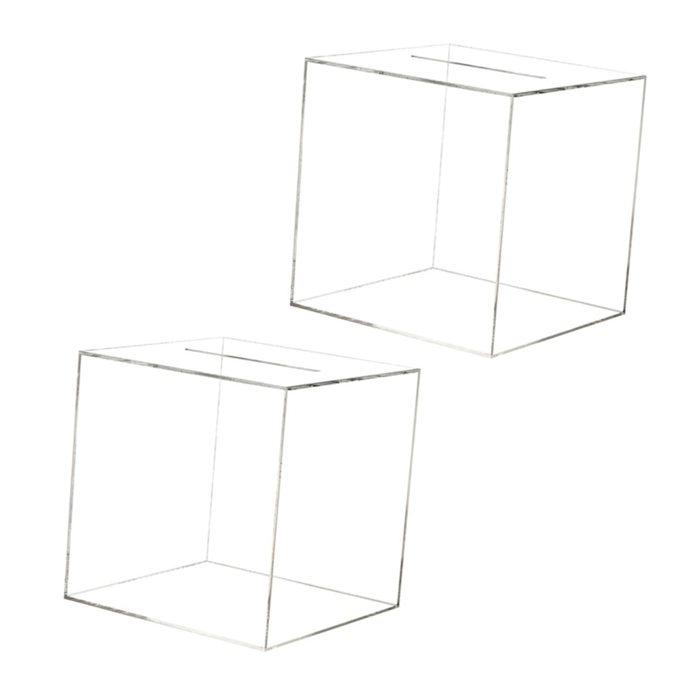 Tirelire en acrylique pour chambre d'enfant, boîte transparente éducative de 12 cm