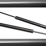  Muelle Neumático Capó Motor para Mitsubishi para Shogun para Montero V20 NH NJ NL Capó Delantero Resortes Gas Soporte Elevación Varilla Amortiguadora Capó Resorte Gas (Color : BK Carbon Fiber)