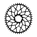ABSOLUTE BLACK GXP/BB30 Oval Direct CX Bicycle Chainring - 46T (Black - 46T)