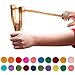 ArtCreativity Wooden Slingshot with 20 Wool Balls - Wood Slingshot for Kids - Shoots Balls Over 20 Feet - Soft Balls for Safe Play - Wooden Catapult Outdoor Toys for Kids - Strong Sling Shot Kit