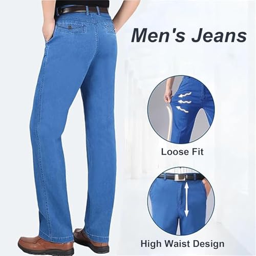 Jett Jeans for Older Men,JettJeans3 - Men's Classic Straight Fit Stretch Jeans,Soft,Flexible3