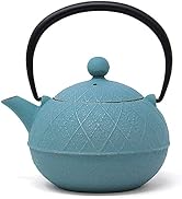 Amazon | 南部鉄器 カラー 急須 鉄急須 アーガイル ターコイズブルー