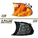 USR DEPO 00-01 E46 2D LED Corner Light - Full Amber LED Clip-On Turn Signal Lamp (Left + Right) Compatible with 2000-2001 BMW E46 Coupe Cabrio 325ci 330ci and 2001 E46 M3 (Smoke Lens, Plug and Play)