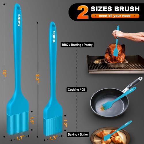 Image of Walfos Silicone Basting Pastry Brush, 600℉ Heat Resistant Pastry Brush for BBQ Grill Baking Kitchen Cooking, BPA Free and Dishwasher Safe
