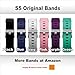 Wrist Bands Replacement for S5 Fitness Tracker (for All Brands) Replacement Band (NOT A WATCH) Slim Fitness Tracker Band Activity Tracker Adjustable Wristband Pink Purple Green Black Blue (Grey)