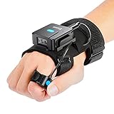 Eyoyo 2D Wearable Glove Bluetooth Barcode Scanner, Left & Right Hand Wearable, Portable 1D 2D QR Finger Ring Wireless Bar Code Scanner Reader Inventory Compatible with iPhone iPad Android Tablet