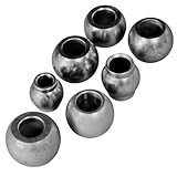 Unterlenkerkugel/Fangkugel für Traktor – Kat 2 & Kat 1–2 – Kugelbuchse aus Warmschmiedestahl – 2 Stück – passend für Dreipunkt-Unterlenker (A: 25.8 × B: 50 × C: 46 mm)