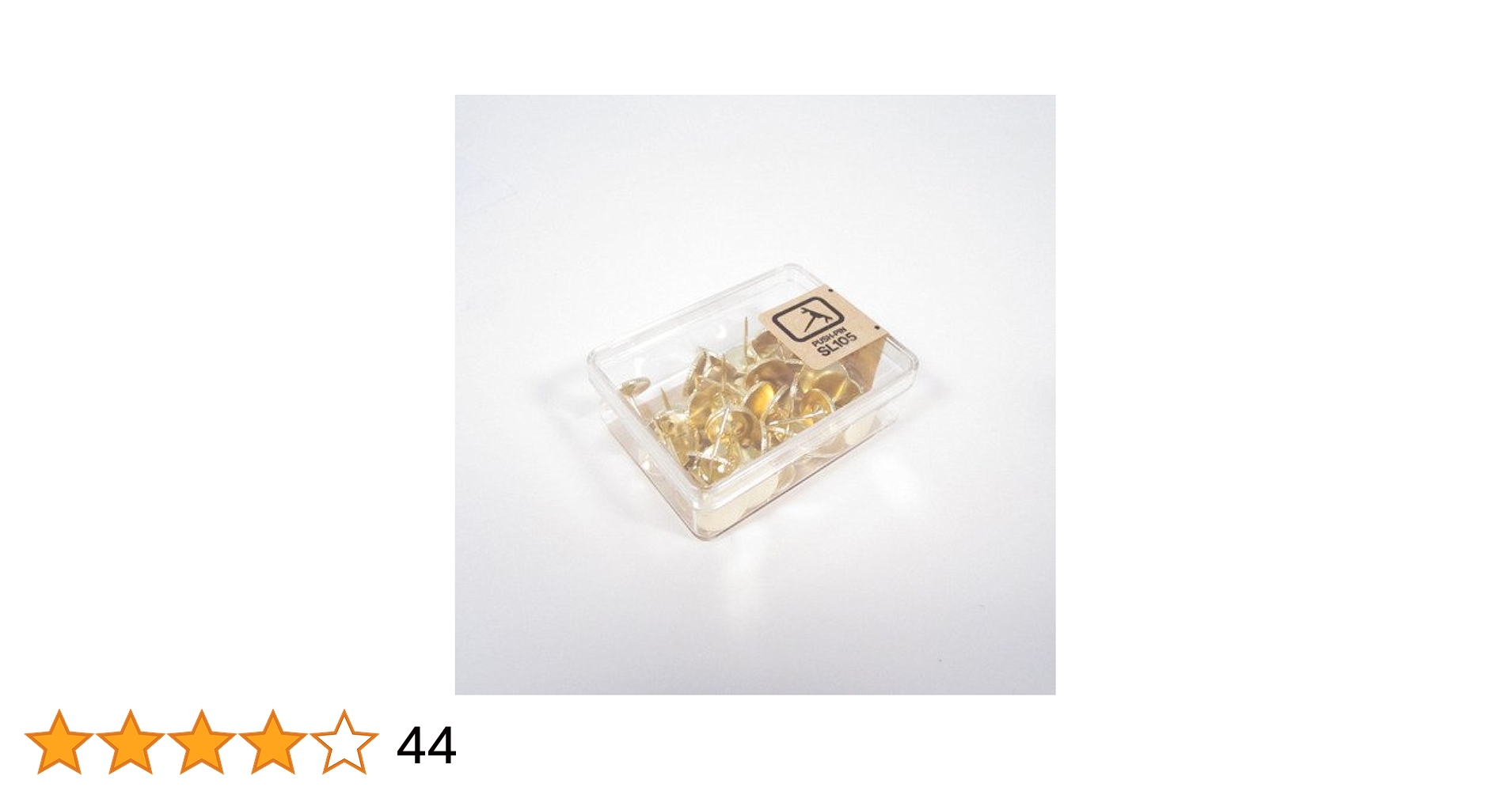 Amazon | ベロス ザ・ロング画鋲 SL-105 ゴールド 40本