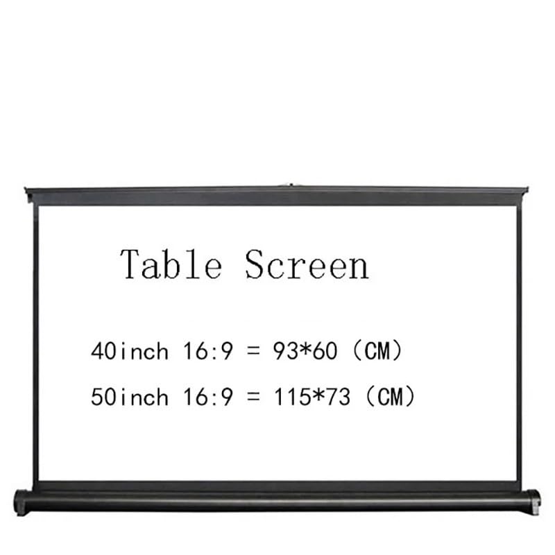 Pantalla para proyector portátil manual 40 pulgadas 16:9 miniatura 2