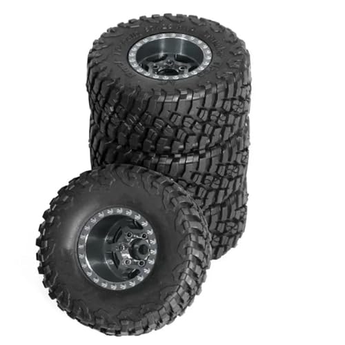 RC���f���L�b�g�X�y�A�p�[�c For Axial For SCX24 For FMS For FCX24 Enduro24 1/18 �z�C�[�������ƃ}�b�h�^�C�� RC �N���[���[�Ԃ̃A�b�v�O���[�h�p�[�c�A�N�Z�T���[(Silver)