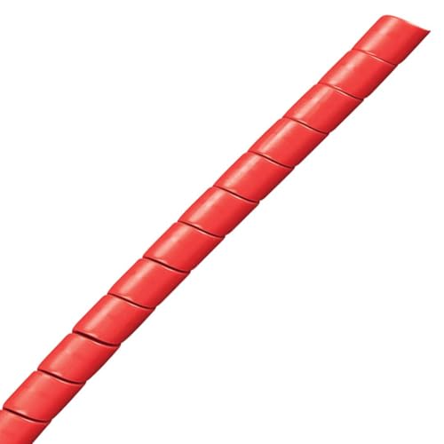 Image of Caplugs R75SSG66-BLU PTPW Series, Pig's Tail Spiral Protective Wrapping, Blue High-Density Polyethylene (HD-PE), To Fit 2-5 /8 inch Hose Size, Hose Range 2.56-3.80 inch, 66' Length (R75SSG66BLUQ1)