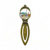 Marcapáginas retro con diseño de monumento de Barcelona de España y Barcelona