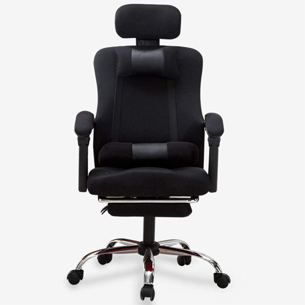 Krzesła biurowe Ergonomiczne krzesło biurowe do komputera Krzesło szefa Oparcie krzesła do gier Strona główna Skórzane krzesło Odchylane podnośnik Krzesło obrotowe czarny Ciepły jak zawsze Beauty