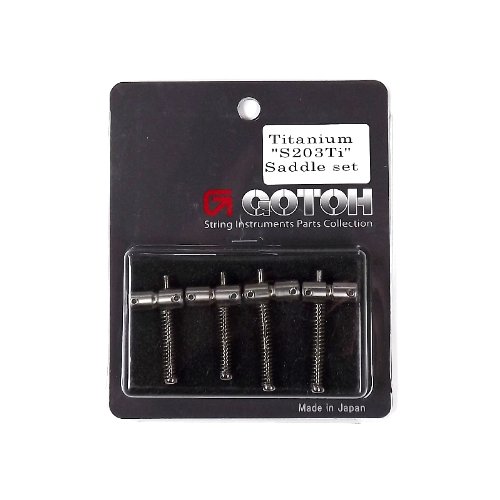 Amazon | GOTOH S203Ti 4pcs/set ベースブリッジ用チタンサドル 