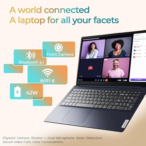 Image of Lenovo IdeaPad Slim 3 15.6 inch FHD Business Laptop, 2026 Edition, Intel N150 Processor, 8GB DDR5 RAM, 128GB SSD, Windows 11 with Microsoft 365, Portable Computer for Everyday Use