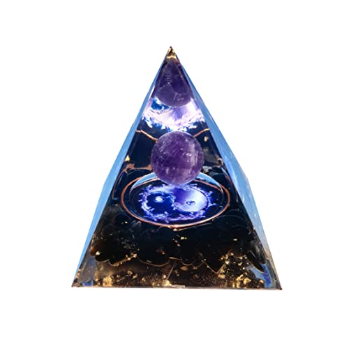VNSTKWW 7 Chakra Orgonit Pyramide, Reiki Healing Natürliche Kristall...