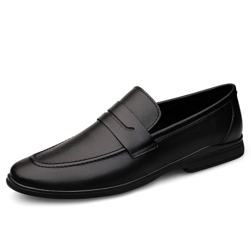 Dress Shoes for Men's Wedding Working Vegan Pu Leather Heel Non Slip Anti-Slip Low Top Rubber Sole Casual Slip-on Pointed Toe2