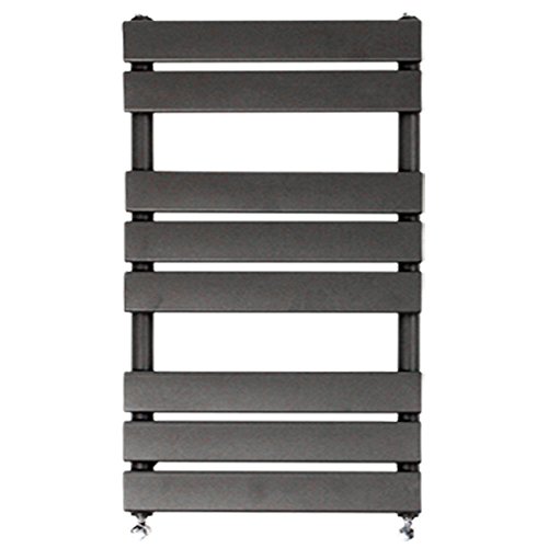 Image of NRG Flat Panel Bathroom Heated Towel Rail Radiator 800 x 600mm Anthracite