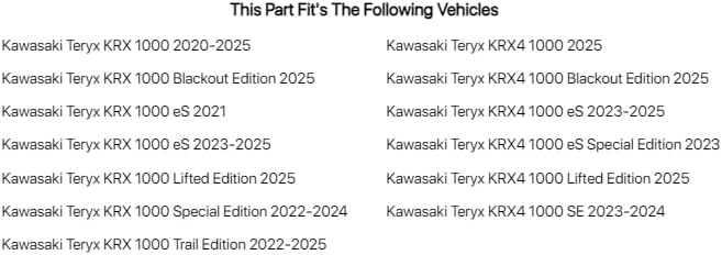 Tusk Plug and Play UTV Signal & Horn Kit Button Lights For Kawasaki Teryx KRX 1000 eS 2021,2023-2024