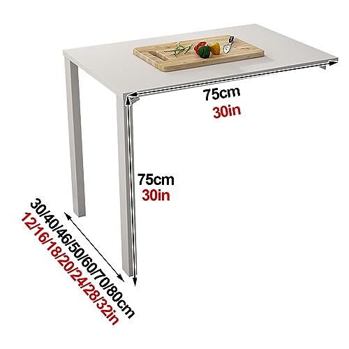 Table pliante murale pour petit espace et solution coin repas de cuisine
