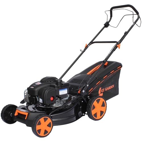 GT Garden Tondeuse Thermique tractée, 125 cm3, Moteur Briggs & Stratton