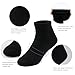 BOOPH 15Pcs Kids Socks for Boys Girls Low Cut Athletic Ankle Socks 2-4T Black