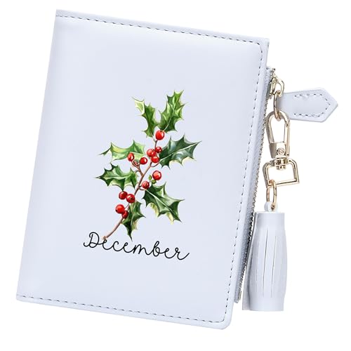 ZRTARY Customized Birthday Flowers Wallets for Women,Holiday Gift, Birthday Gift for Parent and Grandparent, Graduation Gift for Her Him 0470l