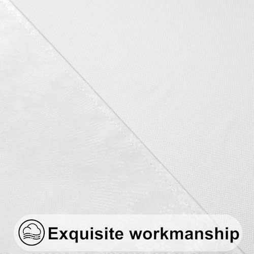 Image of Smiry Waterproof Heavy Duty Vinyl Fitted Tablecloth for 57 inch-68 inch Round Table