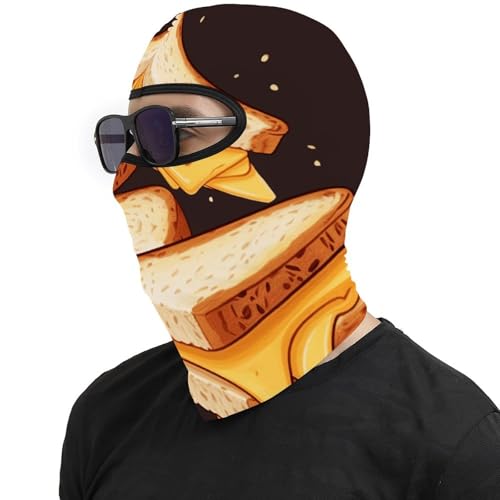 Mascarilla Pasamontañas para Hombre y Mujer con Estampado de Sandwich de Queso, Balaclava Térmica para Cara, Protección contra el Frío para Motocicleta y Deportes de Invierno miniatura 4
