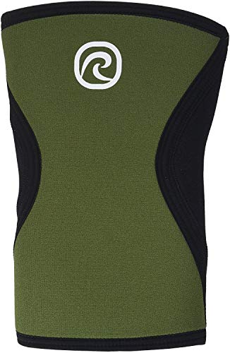 Rehband Rx Knee Support 7751 5mm - Large - Green - Expand Your Movement + Cross Training Potential - Knee Sleeve for Fitness - Feel Stronger + More Secure - Relieve Strain - 1 Sleeve